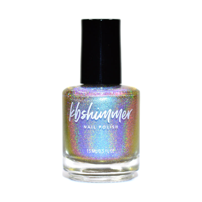 KBShimmer Everyday I'm Shovelin' holographic multichrome nail polish