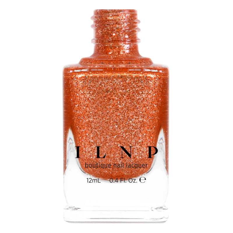 ILNP Trick Or Treat - Vivid Orange Holographic Ultra Metallic Nail Polish