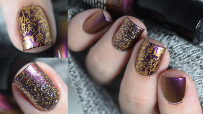 KBShimmer Wine Not? Nail Art