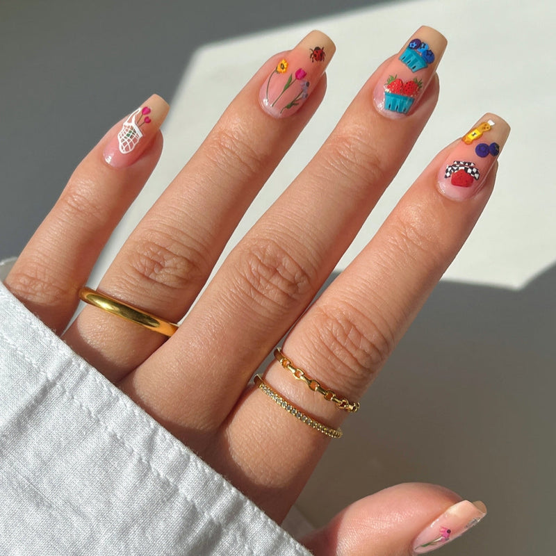 Farmer's Market Nail Stickers