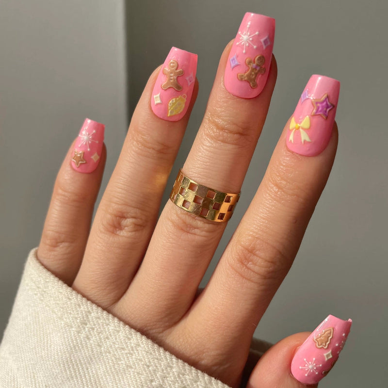 Gingerbread Nail Stickers