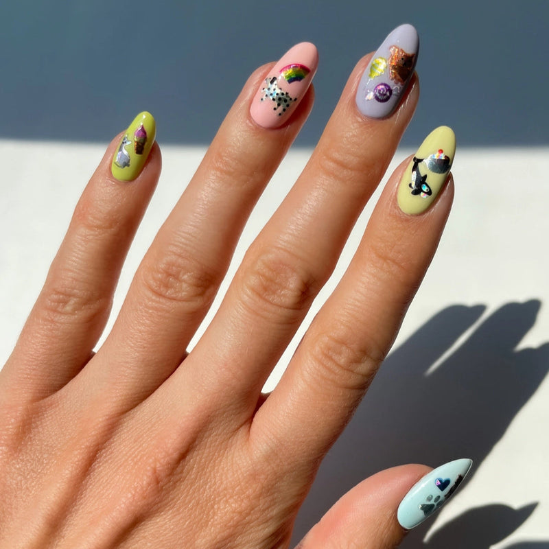 Ice Cream Social Nail Stickers