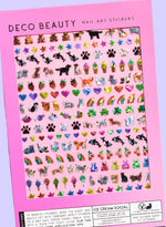 Ice Cream Social Nail Stickers