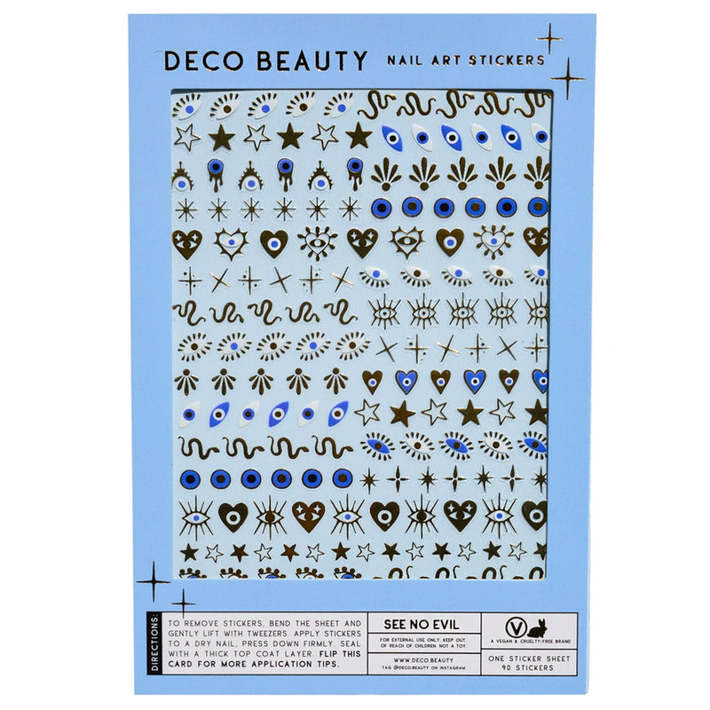 See No Evil Nail Stickers
