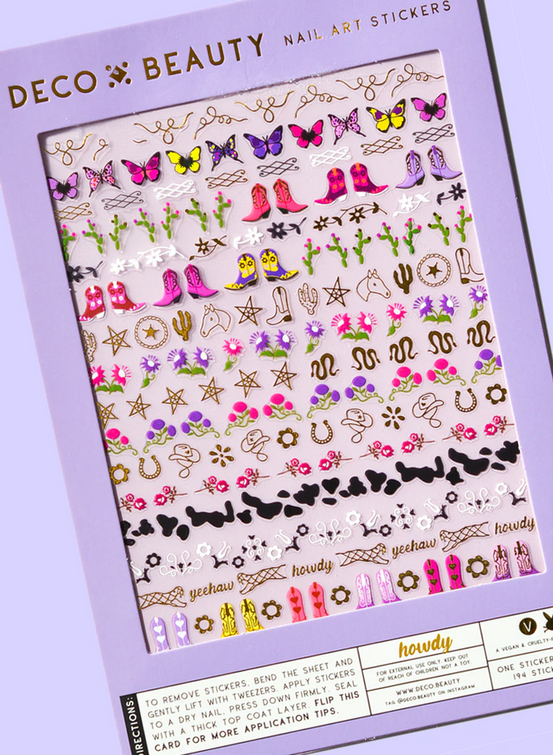 Howdy Nail Stickers