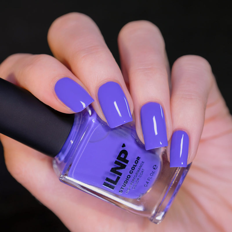 ILNP HI-SCORE ELECTRIFYING BLUE-VIOLET CREAM NAIL POLISH