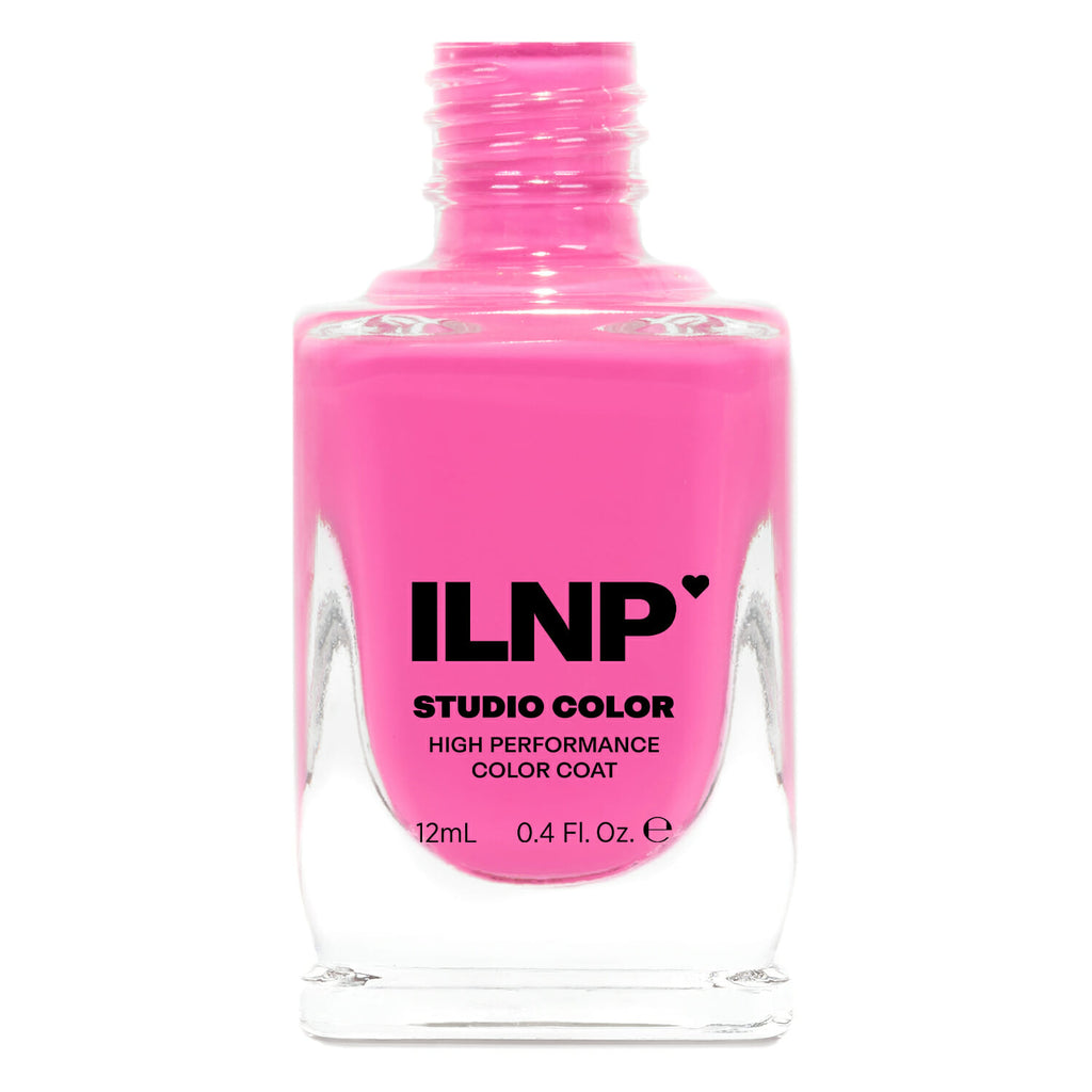 ILNP PIXEL PINK VIVID PINK CREAM NAIL POLISH