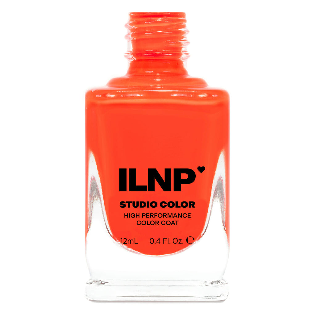 ILNP TURBOCHARGED ENERGIZING NEON ORANGE CREAM NAIL POLISH