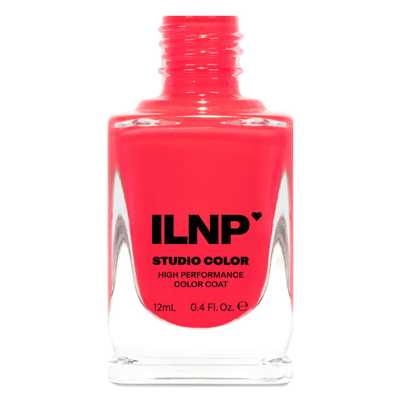 ILNP VAPORWAVE VIBRANT CORAL RED NEON CREAM NAIL POLISH