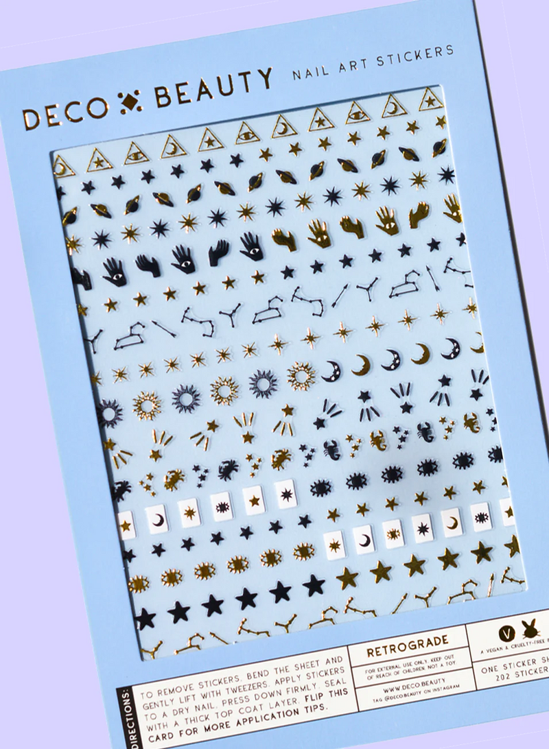 Retrograde Nail Stickers
