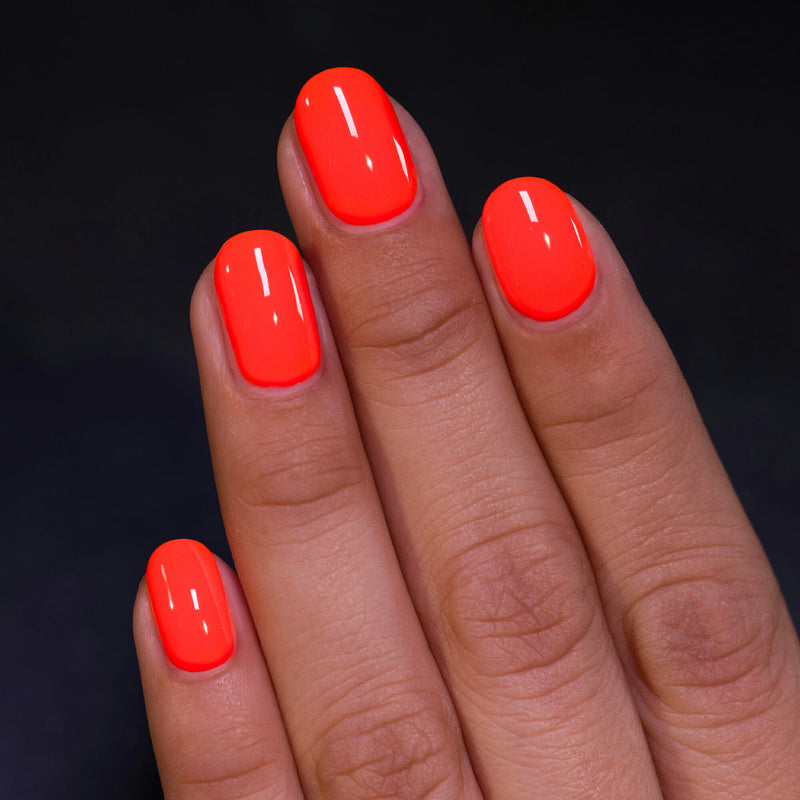 ILNP TURBOCHARGED ENERGIZING NEON ORANGE CREAM NAIL POLISH