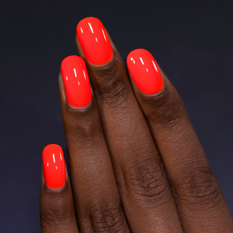 ILNP TURBOCHARGED ENERGIZING NEON ORANGE CREAM NAIL POLISH