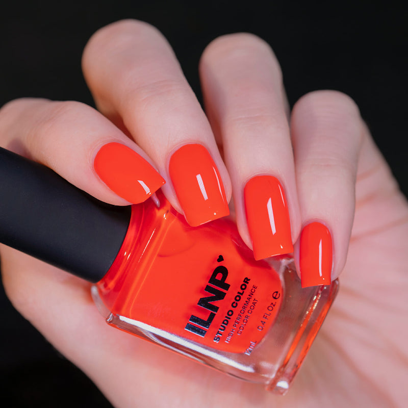 ILNP TURBOCHARGED ENERGIZING NEON ORANGE CREAM NAIL POLISH