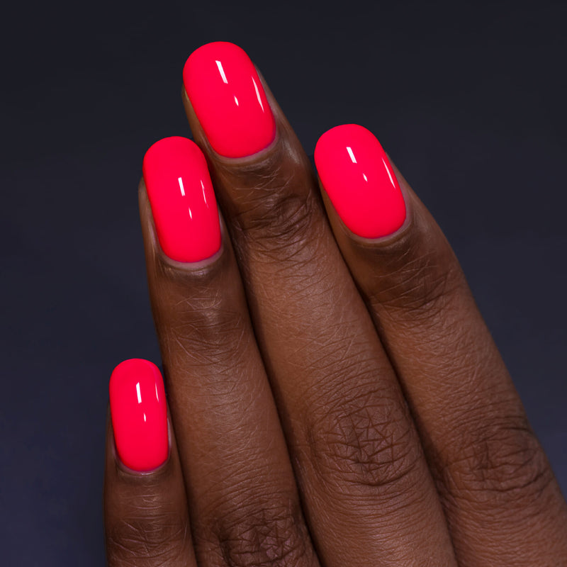 ILNP VAPORWAVE VIBRANT CORAL RED NEON CREAM NAIL POLISH