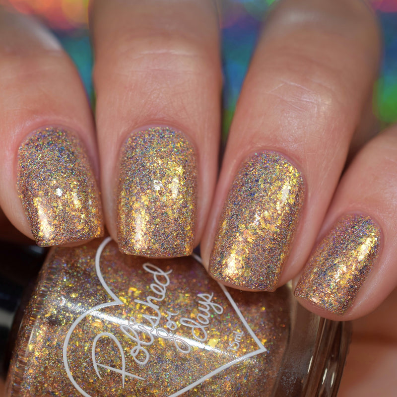 Polished for Days Gold Dust Nail Polish - Harlow & Co.