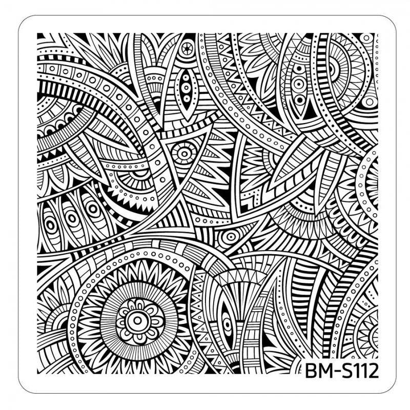 Paisley Flow Stamping Plate - Thriving Tribal