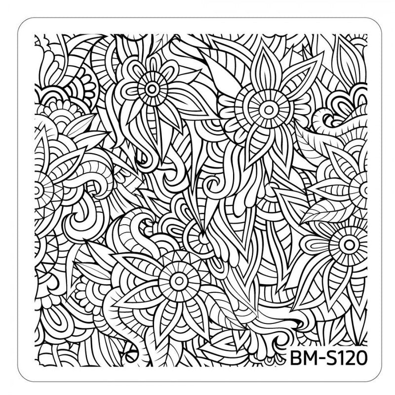 Paisley Flow Stamping Plate - Flower Oasis