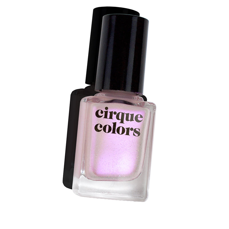 Cirque Colors Ghost Rose shimmery holographic nail polish