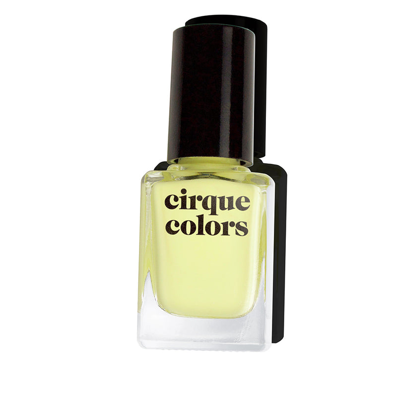 Cirque Colors Trompe L'oiel neon pastel citron green creme nail polish