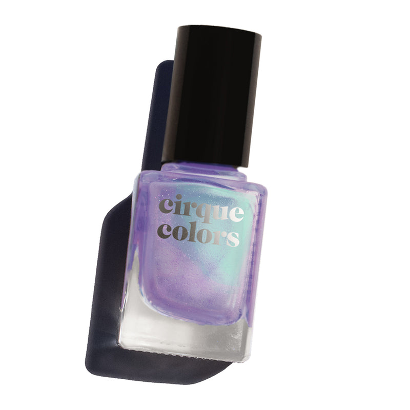 Cirque Colors Isle of Capri lavender purple nail polish with teal shimmer Resort Collection