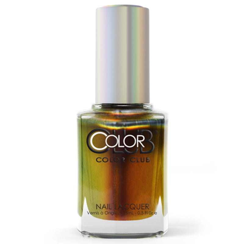Color Club Burnt Out multichrome nail polish Oil Slick Collection