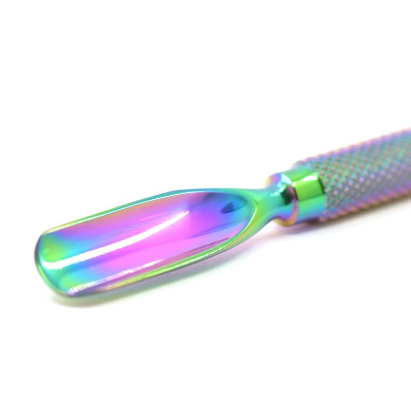 Rainbow Finish Dual Ended Cuticle Pusher