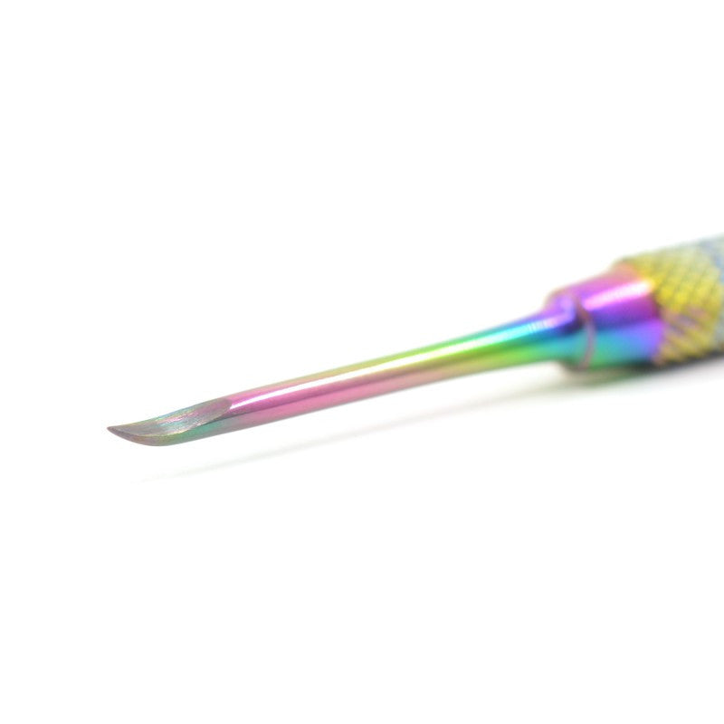 Rainbow Finish Dual Ended Cuticle Pusher