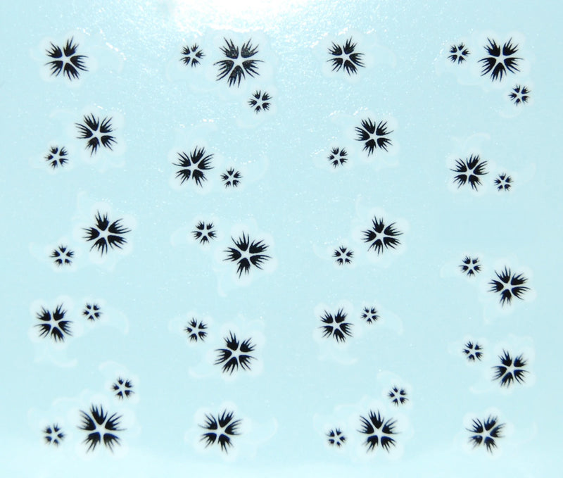 White Flower Water Decals