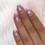 ILNP Get Cozy radiant blush pink ultra holographic nail polish swatch