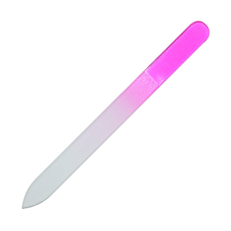 Pink glass nail file