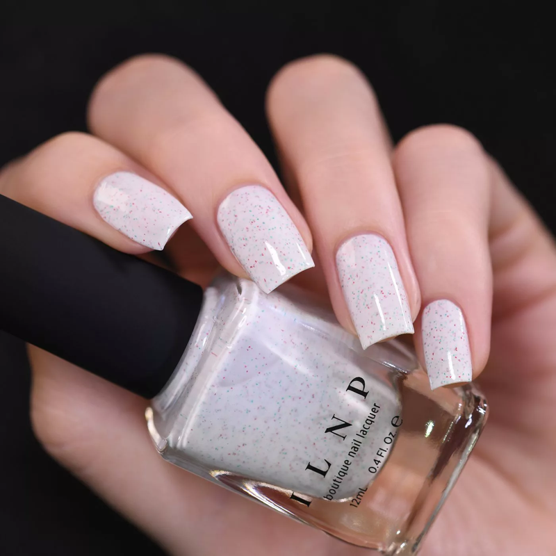ILNP Christmas Cookie CREAMY WHITE SPECKLED NAIL POLISH