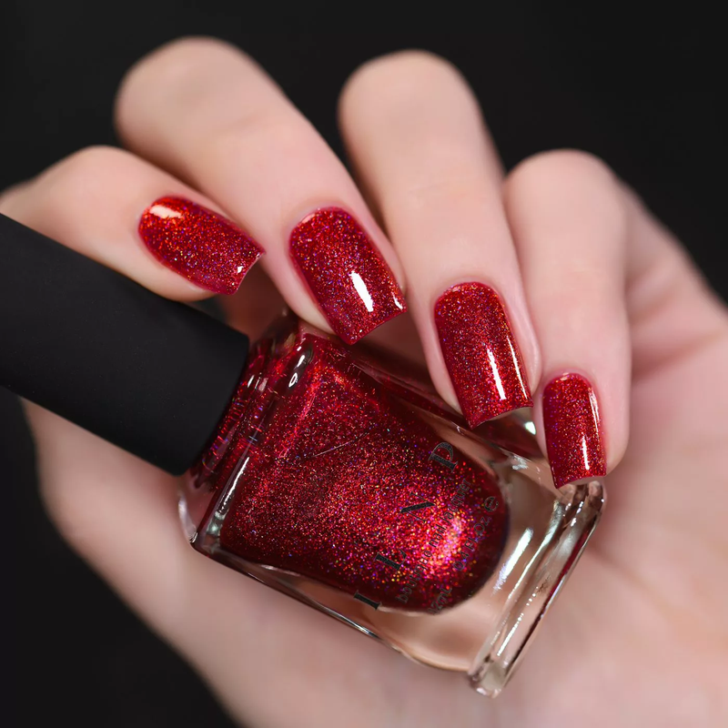 ILNP Say Love RUBY RED HOLOGRAPHIC NAIL POLISH