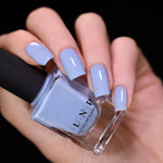 ILNP Carried Away creamy periwinkle holographic nail polish swatch
