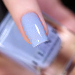 ILNP Carried Away creamy periwinkle holographic nail polish swatch