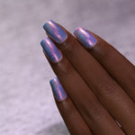 ILNP Pool Party VIVID IRIDESCENT BLUE HOLOGRAPHIC JELLY NAIL POLISH swatch