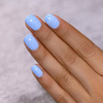 ILNP Bluebird blue speckled nail polish swatch Hatched Collection