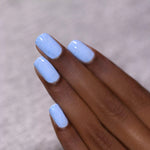 ILNP Bluebird blue speckled nail polish swatch Hatched Collection