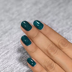 ILNP Cheers forest green holographic nail polish swatch