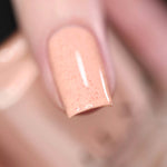 ILNP Cottontail apricot speckled nail polish swatch Hatched Collection