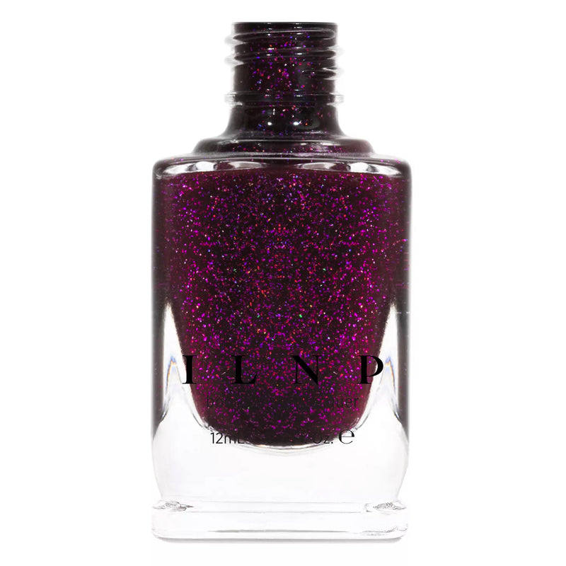 ILNP Madeline dark berry holographic nail polish