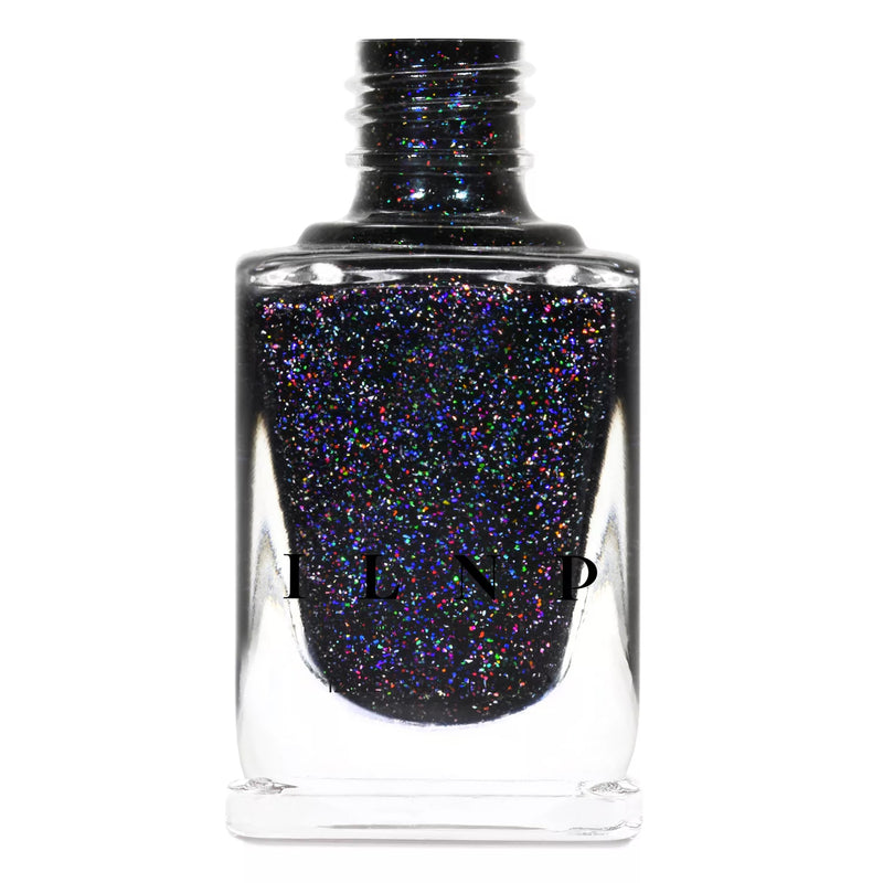 ILNP Party Bus black holographic shimmer nail polish