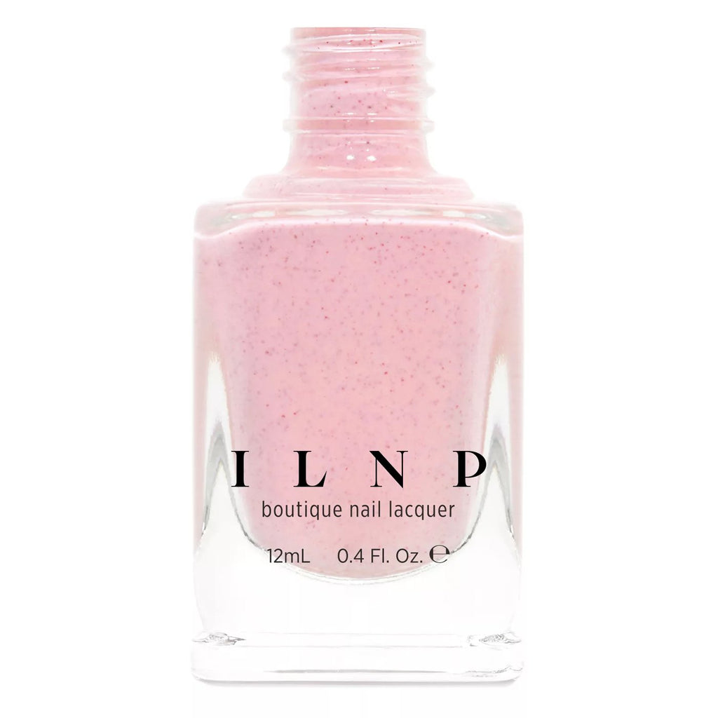 ILNP Sunday pastel pink speckled nail polish Hatched Collection
