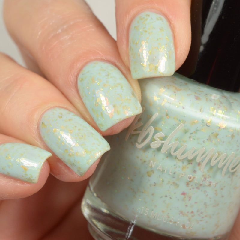 KBShimmer Water Relief sea-foam crelly nail polish swatch Beach Break Collection