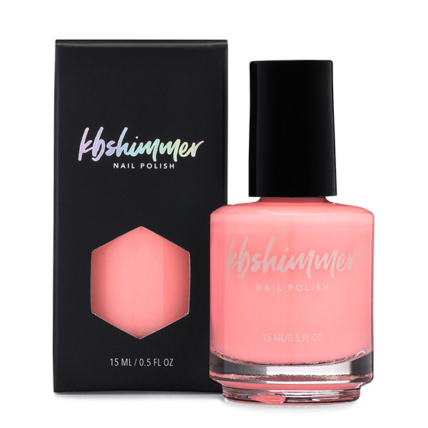 KBShimmer Guava Nice Day faded neon coral creme nail polish Seas the Day Collection