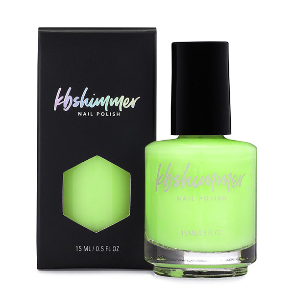 KBShimmer Lime All Right pale green creme nail polish Seas the Day Collection