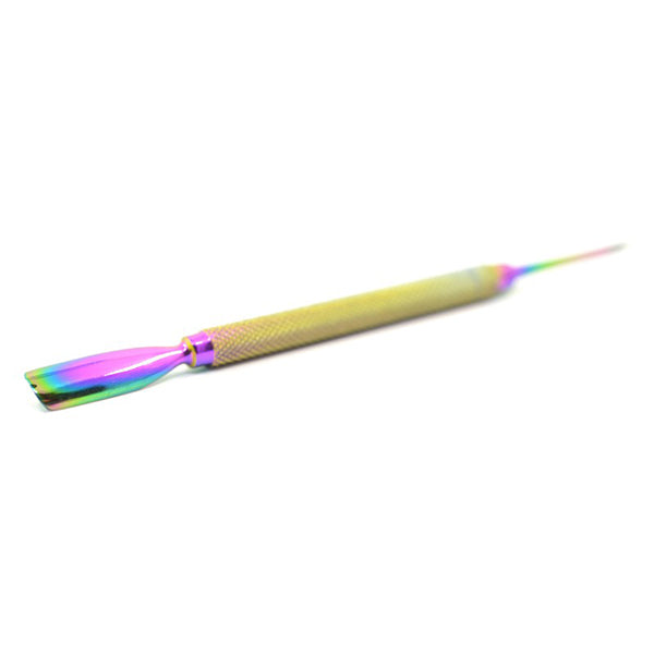 Rainbow Finish Dual Ended Cuticle Pusher