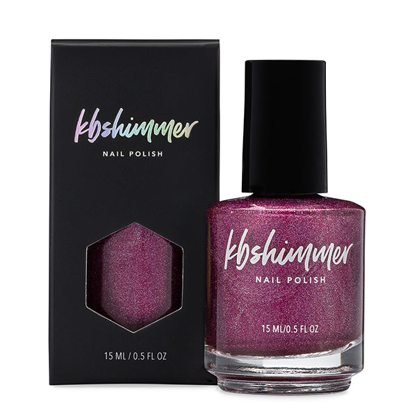 KBShimmer Under Cover berry holographic nail polish