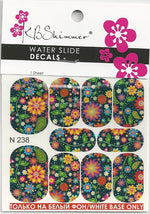 Mod Floral Water Slide Decal