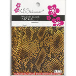 Snakeskin Print Water Slide Decal