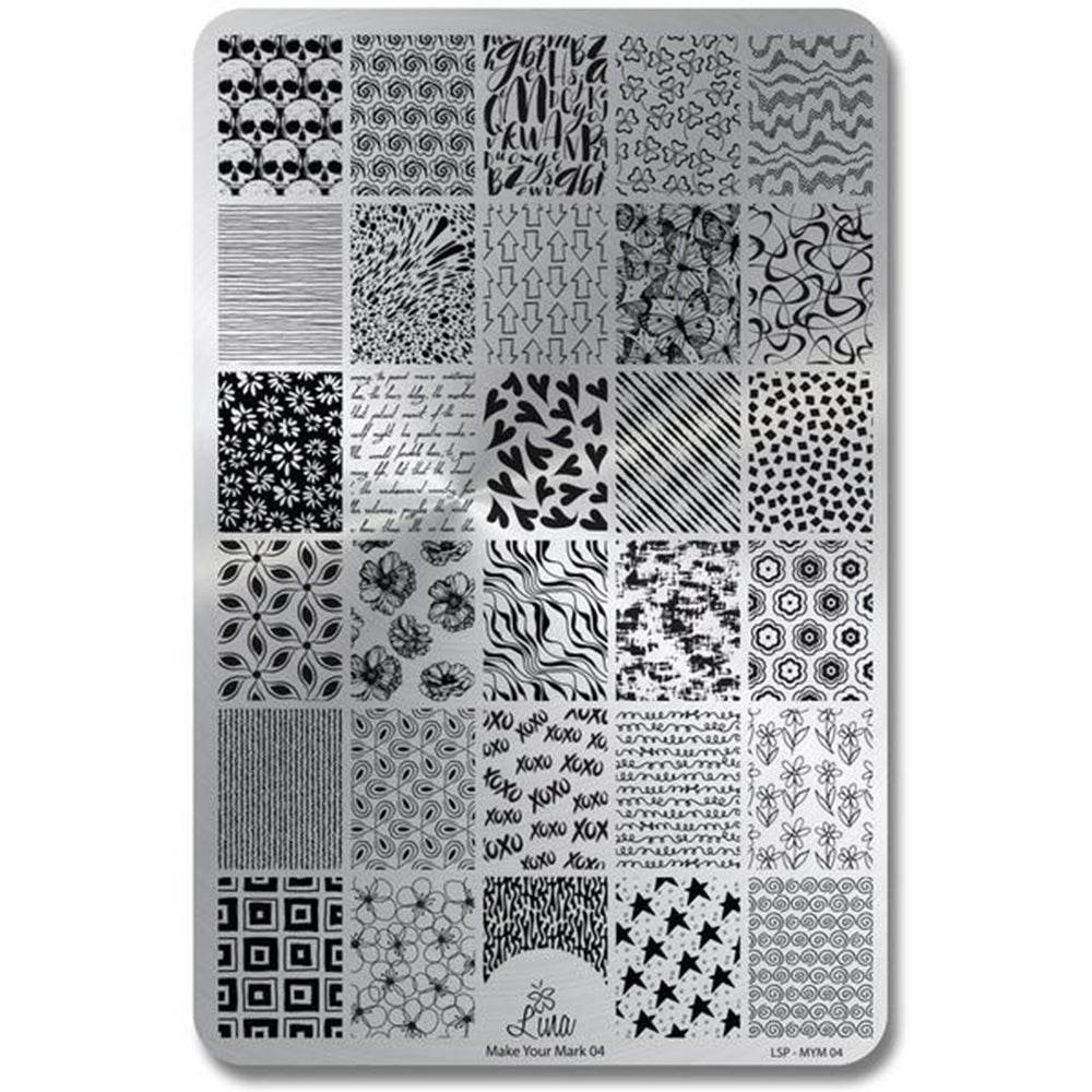 Lina Nail Art Supplies Make Your Mark 04 stamping plate